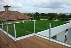 Green Artificial Turf Rooftops in Naples